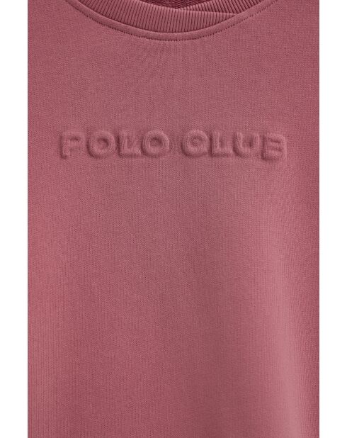 Sweat-shirt en coton Solène old rose