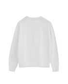 Sweat-shirt en coton Romane white