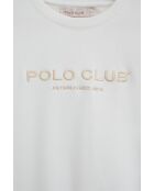 Sweat-shirt en coton Romane white