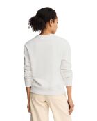 Sweat-shirt en coton Romane white
