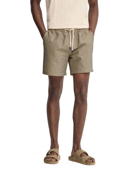 Pantaloncini da bagno Luca blu-beige