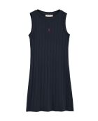 Marineblaues Baumwollkleid Celia