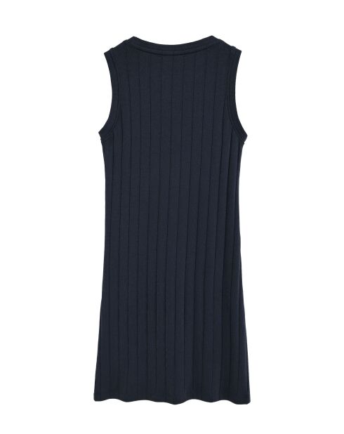 Marineblaues Baumwollkleid Celia