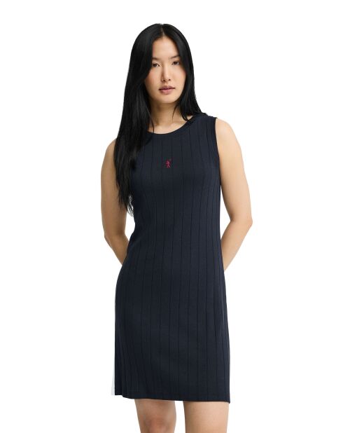 Marineblaues Baumwollkleid Celia