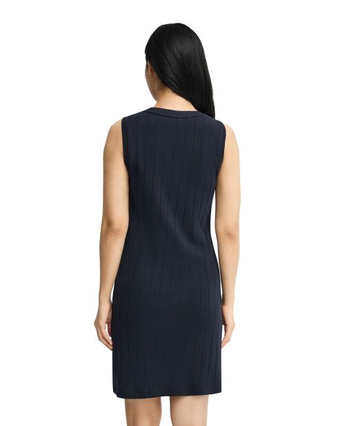 Marineblaues Baumwollkleid Celia