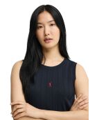 Marineblaues Baumwollkleid Celia
