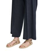 Sandalen Tatiana aus Veloursleder in Ecru