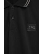 Polo à manches courtes en coton Frédéric noir