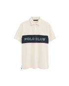 Polo Ismaël a manica corta in cotone ecru