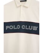Polo Ismaël a manica corta in cotone ecru
