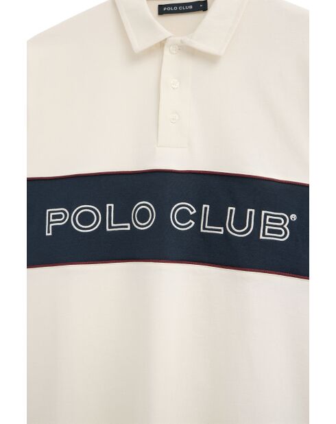 Polo Ismaël a manica corta in cotone ecru