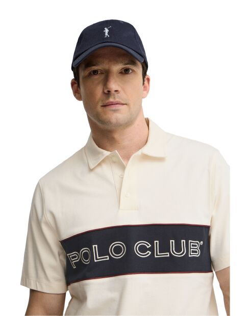 Polo Ismaël a manica corta in cotone ecru
