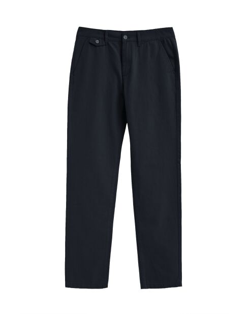 Marineblauwe katoenen chinobroek Ryan