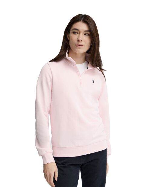 Sweat-shirt en coton Nadia rose