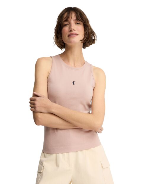 Débardeur en coton Lilou pale rose