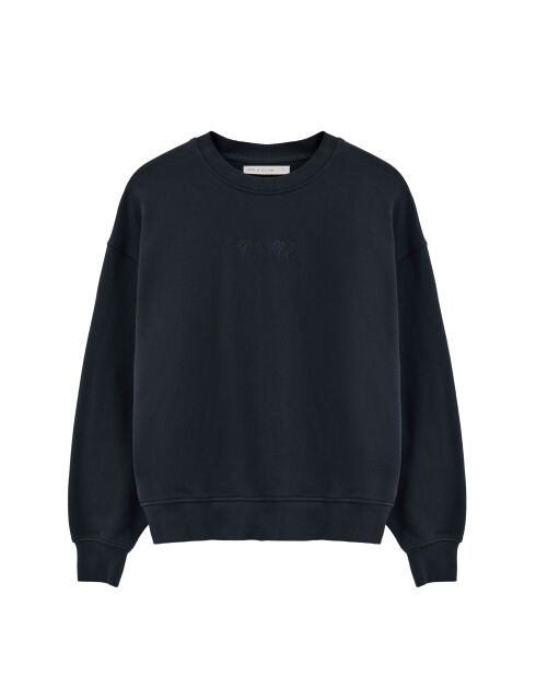 Sweat-shirt en coton Sabrina navy