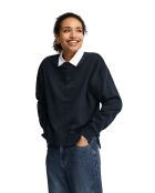 Sweat-shirt en coton Sabrina navy