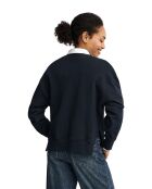 Sweat-shirt en coton Sabrina navy