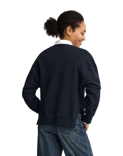 Sweat-shirt en coton Sabrina navy