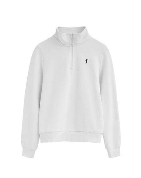 Sweat-shirt en coton Morgane white