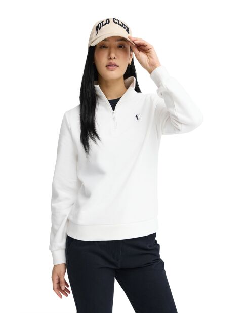 Sweat-shirt en coton Morgane white