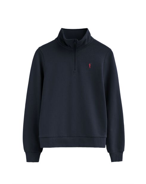 Sweat-shirt en coton Mélodie navy