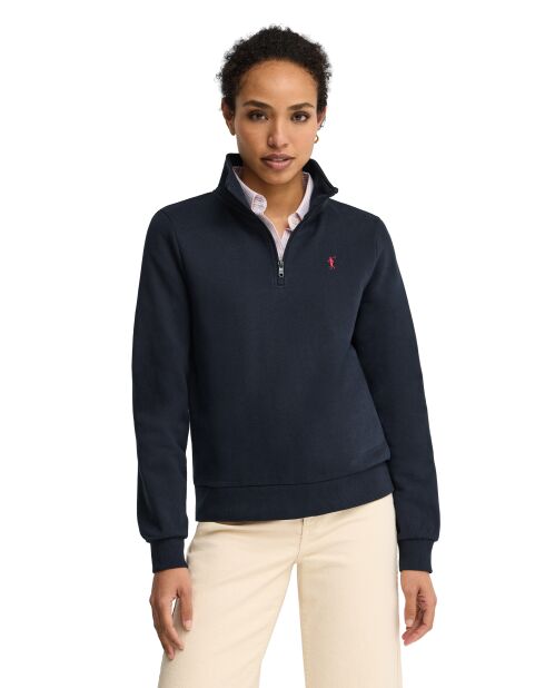 Sweat-shirt en coton Mélodie navy