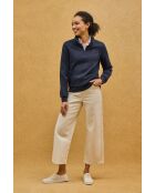 Sweat-shirt en coton Mélodie navy