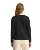 Juliette schwarzes Langarmshirt aus Baumwolle