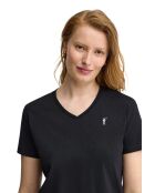 Emma zwart katoenen t-shirt met korte mouwen