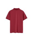 Polo à manches courtes en coton Axel burnt red