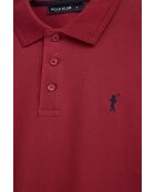 Polo à manches courtes en coton Axel burnt red