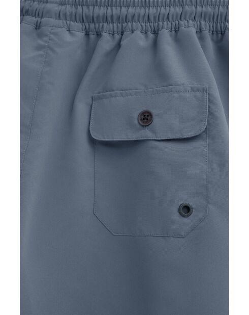 Pantaloncini da bagno blu denim Leonardo