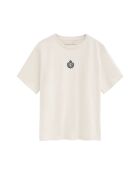 T-Shirt à manches courtes en coton Jade écru