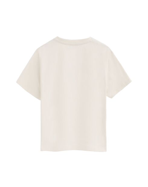 T-Shirt à manches courtes en coton Jade écru
