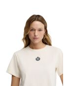 T-Shirt à manches courtes en coton Jade écru