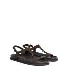 Braune Wildledersandalen Serena
