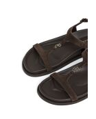Braune Wildledersandalen Serena