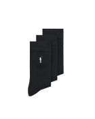 Lot de 3 chaussettes en coton Farid noires