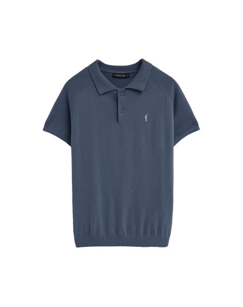 Pullover Ibrahim in cotone blu denim