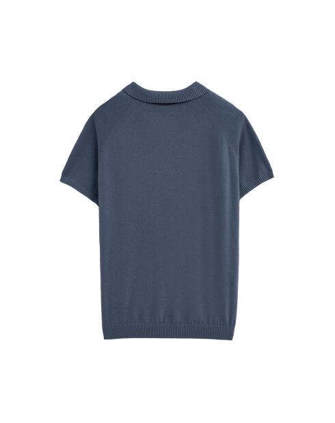 Pullover Ibrahim in cotone blu denim