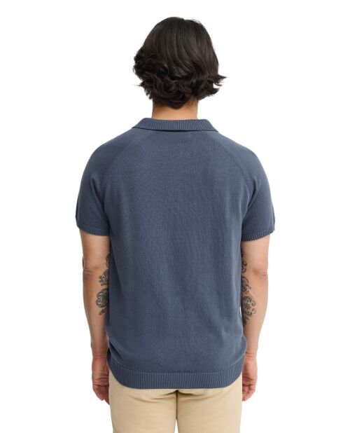 Pullover Ibrahim in cotone blu denim