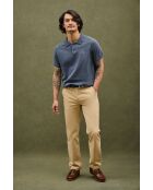 Pullover Ibrahim in cotone blu denim