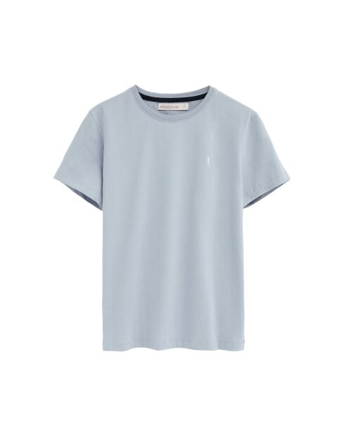 Blaues Kurzarm-T-Shirt aus Baumwolle Elodie für Babys
