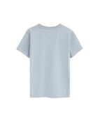Blaues Kurzarm-T-Shirt aus Baumwolle Elodie für Babys