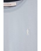 Blaues Kurzarm-T-Shirt aus Baumwolle Elodie für Babys