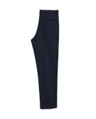 Marineblaue Hose Adamo aus Leinenmischung