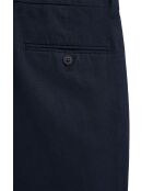 Marineblaue Hose Adamo aus Leinenmischung