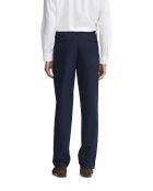 Marineblaue Hose Adamo aus Leinenmischung