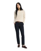 Cremefarbenes Langarmshirt Laura aus Baumwolle